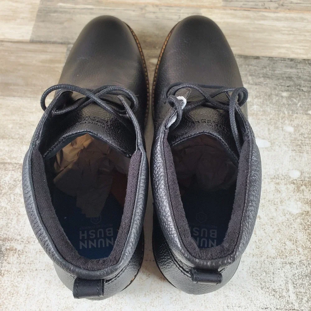 Nunn Bush Ozark II Men Chukka Boot Sz 10 XW Wide Tumbled Leather Lace Up Plain